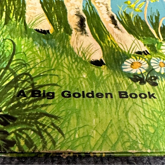Vintage Big Golden Book A Lamb’s Tale Jenny Reyn 1963 hardcover 8.5x11 nursery - Picture 5 of 13